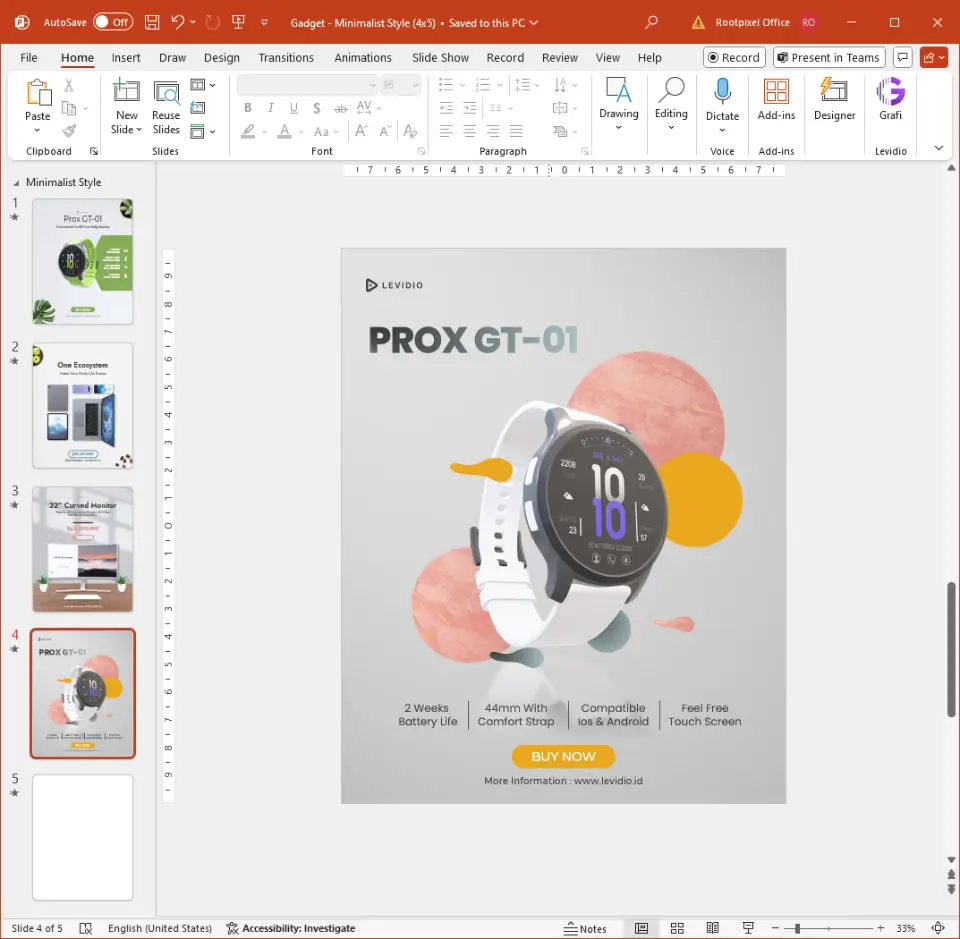 3D Powerpoint Format.